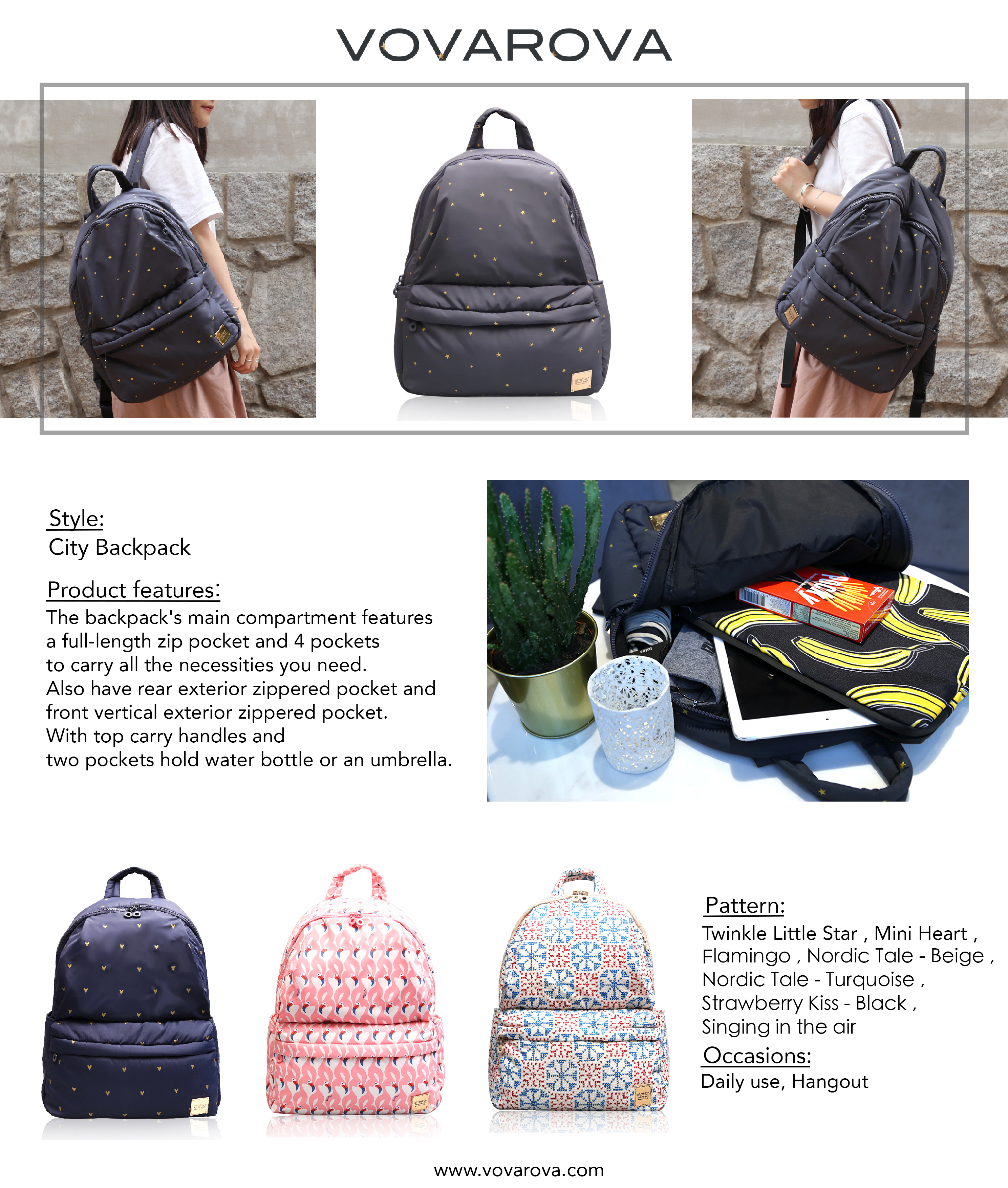 City Backpack - VOVAROVA official online store 品牌官方網站